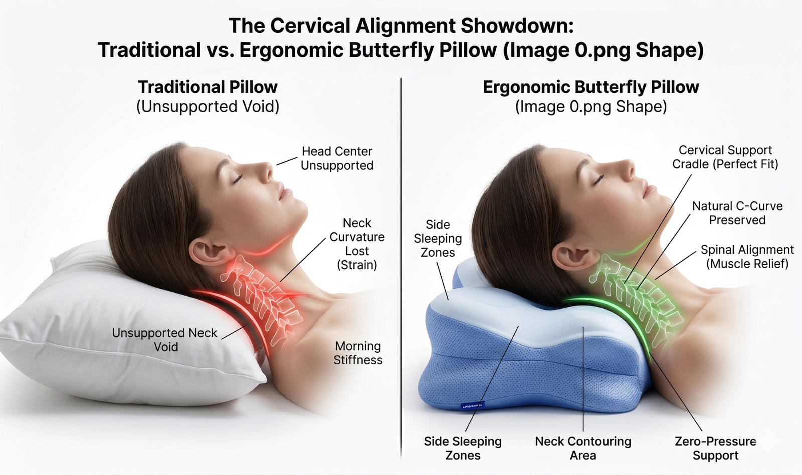 You are currently viewing 2026 Sleep Study: Why Could a “Regular Pillow” Be the Cause of Your Morning Headaches? Uncovering the Secrets Behind Nighttime Airway Obstruction and Cervical Spine Alignment